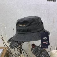 Balenciaga男女同款帽子 巴黎世家2021新款長標簡約風漁夫帽遮陽帽  mm1438