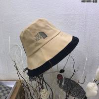 Gucci北面聯名款帽子 古馳男女同款拼接漁夫帽遮陽帽  mm1455
