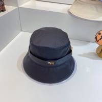 Dior新品女士帽子 迪奧緞面高級優雅漁夫帽遮陽帽  mm1601