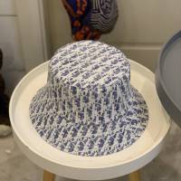 Dior新品女士帽子 迪奧印花漁夫帽遮陽帽  mm1654