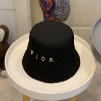 Dior新品女士帽子 迪奧2021春夏新款鑽石字母大LOGO漁夫帽遮陽帽  mm1712