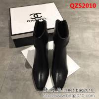 CHANEL香奈兒 19ss專櫃最新 專櫃定制 皺牛皮單鞋 黑色 QZS2010
