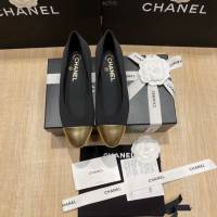 Chanel專櫃經典款女士拼色單鞋 香奈兒頂級版本平跟鞋高跟鞋 dx2591