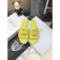 Dior迪奧2021春夏新款果凍色女鞋 CD字母logo五金扣平底鏤空人字拖夾趾涼鞋 dx2853
