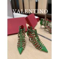 Valentino專櫃原版華倫天奴春夏新款經典五金裝飾女士高跟涼鞋 dx2939