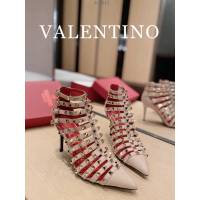 Valentino專櫃原版華倫天奴春夏新款經典五金裝飾女士高跟涼鞋 dx2944