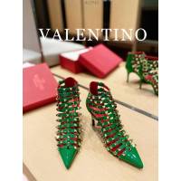 Valentino專櫃原版華倫天奴春夏新款經典五金裝飾女士高跟涼鞋 dx2945