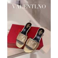 Valentino專櫃原版華倫天奴春夏新款女士拖鞋高跟涼拖鞋 dx2962