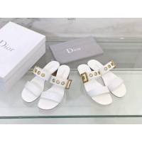 Dior專櫃款女士拖鞋 迪奧春夏新款D扣涼拖鞋 dx2973