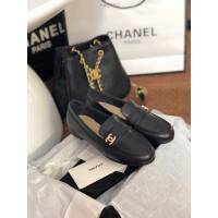 Chanel女鞋 香奈兒2020春夏頂級涼鞋系列 Chanel爆款休閒女單皮鞋  naq1307