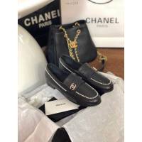 Chanel女鞋 香奈兒2020春夏頂級涼鞋系列 大扣小珍珠 Chanel爆款休閒女單皮鞋  naq1310