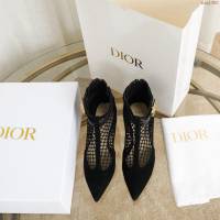 DIOR女鞋 迪奧2021專櫃新款性感網靴 Dior網狀高幫靴涼鞋  naq1383