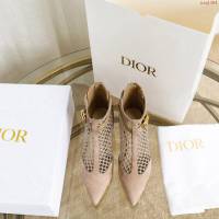 DIOR女鞋 迪奧2021專櫃新款性感網靴 Dior網狀高幫靴涼鞋  naq1384