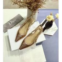 DIOR女鞋 迪奧2021專櫃新款J’ADIOR鑽帶涼鞋 Dior編織高跟燙鑽女涼鞋  naq1485