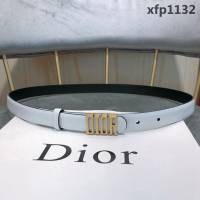 DIOR迪奧 18新款 DIOR字母復古銅扣 雙面進口頭層牛皮腰帶 優雅經典 女款皮帶  xfp1132
