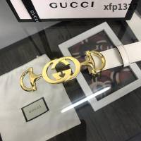 GUCCI古馳 官網新款 正品規格 原單品質 蜂巢底原版扣 雙G馬銜扣 時尚百搭款皮帶  xfp1317