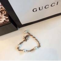 GUCCi飾品 古馳女士手鏈 Gucci蜜蜂珍珠復古手鏈  zgbq1034