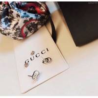 GUCCi飾品 古馳經典logo耳釘 Gucci純銀耳環  zgbq1047