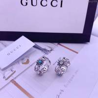 GUCCi飾品 古馳女戒指 Gucci新款 純銀時尚 雙G花朵戒指  zgbq1056