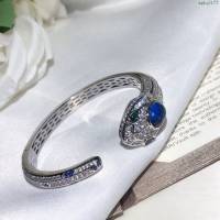 Bvlgari飾品 寶格麗藍寶石寶格麗蛇手鐲 Serpenti高級珠寶手鐲  zgbq3177