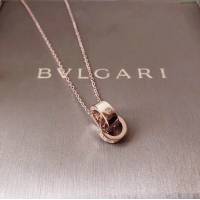 Bvlgari飾品 寶格麗字母雙環項鏈 專櫃一致鏈尾龍蝦扣  zgbq3210