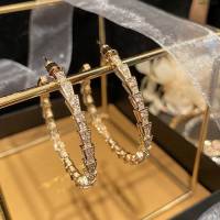 Bvlgari飾品 寶格麗晶鑽寶石結合蛇形蛇骨耳釘耳環  zgbq3255