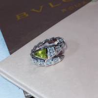 Bvlgari飾品 寶格麗蛇戒指 Serpenti高級彈簧蛇鑽石戒指  zgbq3341