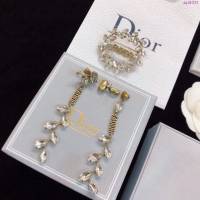 Dior飾品 迪奧經典熱銷款耳釘 DIOR馬眼系列鑽石元素髮夾 胸針  zgd1023