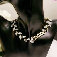 Dior飾品 迪奧經典熱銷款jadior馬眼柳葉項鏈 頸鏈  zgd1053