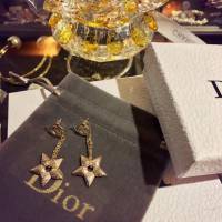 Dior飾品 迪奧經典款CD長款耳釘 珍珠耳環  zgd1059