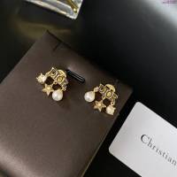 Dior飾品 迪奧經典熱銷款cd字母星星珍珠復古耳釘耳環  zgd1316
