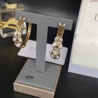 Dior飾品 迪奧經典熱銷款JADIOR復古字母鋯石耳釘耳環  zgd1338