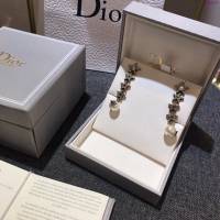Dior飾品 迪奧經典熱銷款耳環 復古做舊金屬琉璃珍珠耳釘  zgd1415