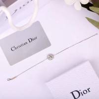 Dior飾品 迪奧經典熱銷款925純銀羅盤玫瑰雙面滿鑽款手鏈  zgd1468
