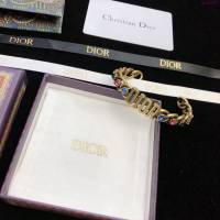Dior飾品 迪奧經典熱銷款字母彩鑽開口手鐲手環  zgd1472