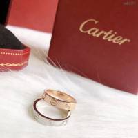 Cartier飾品 卡地亞Love系列 s925純銀 經典四鑽螺絲印戒指  zgk1253