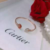 Cartier首飾 卡地亞護身符手鐲 卡地亞Amulette de Cartier系列 進口S925純銀搭配天然貝殼黑瑪瑙  zgk1417