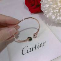 Cartier首飾 卡地亞護身符手鐲 卡地亞Amulette de Cartier系列 進口S925純銀搭配天然貝殼黑瑪瑙  zgk1418