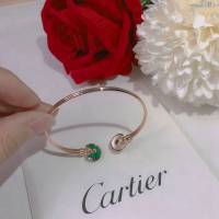 Cartier首飾 卡地亞護身符手鐲 卡地亞Amulette de Cartier系列 進口S925純銀搭配天然貝殼黑瑪瑙  zgk1419