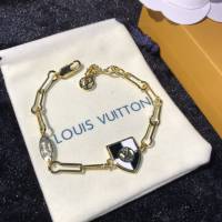 Louis Vuitton新款飾品 路易威登盾牌手鏈 LV鏈環手鏈  zglv1835