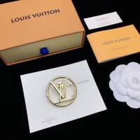 Louis Vuitton純銀飾品 路易威登字母光面胸針 LV圓環胸針  zglv1851