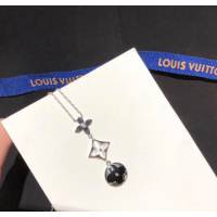 Louis Vuitton純銀飾品 路易威登三花貝母項鏈 LV四葉草鏈條吊墜鎖骨鏈  zglv1980