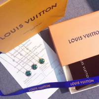 Louis Vuitton純銀飾品 路易威登孔雀綠項鏈 LV四葉草圓環項鏈鎖骨鏈  zglv1985