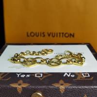 Louis Vuitton新款飾品 路易威登Crazy in Lock手鏈 LV鏈條圈環鉤扣可調節手環  zglv2051