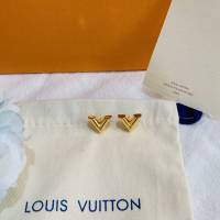 Louis Vuitton新款飾品 路易威登字母v耳釘 LV簡約字母耳環  zglv2062