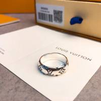 Louis Vuitton新款飾品 路易威登幾何型色戒指 LV字母老花圓形戒指  zglv2068