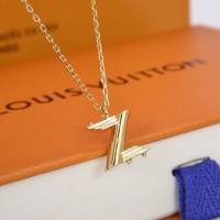 Louis Vuitton新款飾品 路易威登字母Z項鏈 LV簡約字母鎖骨鏈  zglv2125