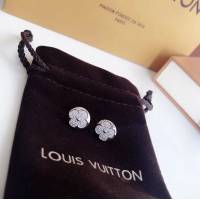 Louis Vuitton純銀飾品 路易威登四葉草滿鑽耳釘 LV925圓形耳環  zglv2169