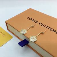 Louis Vuitton新款飾品 路易威登四葉草耳釘 LV四葉草滿鑽耳環  zglv2187