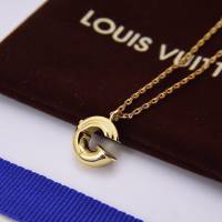 Louis Vuitton新款飾品 路易威登字母G項鏈 LV簡約字母金色鎖骨鏈  zglv2204